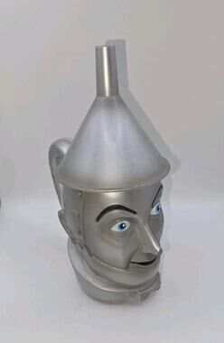 Turner Entertainment Wizard of Oz Tin Man Silver Plastic Beer Mug w/ Lid